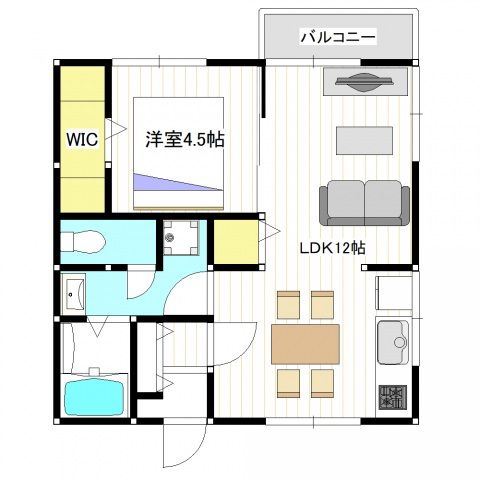 川越市藤原町のアパートの間取り