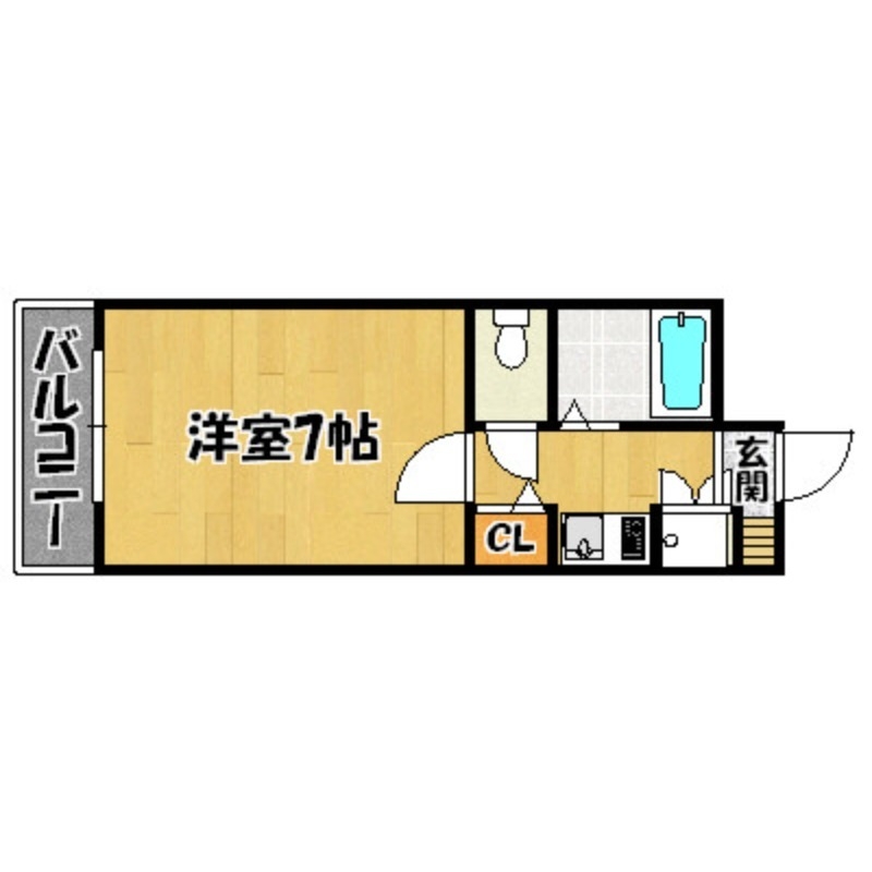 大野城市白木原のマンションの間取り