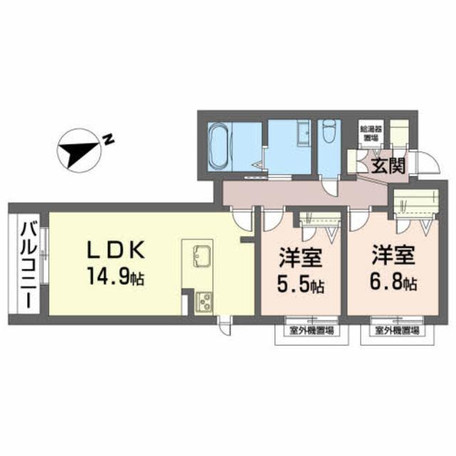 メゾンマスト一関の間取り