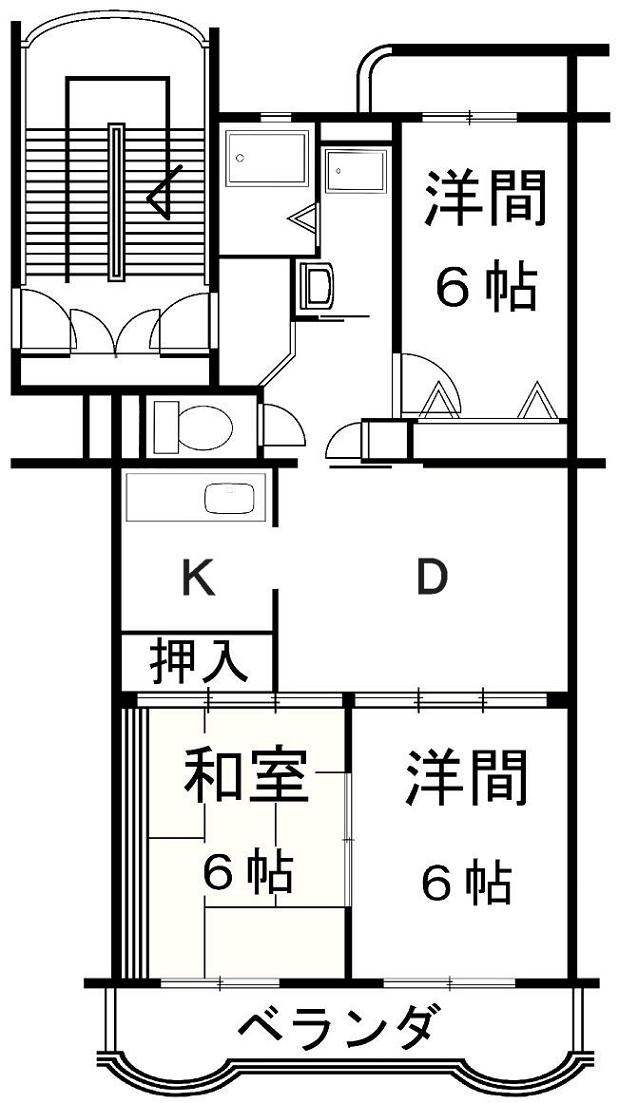 エクセル淀川の間取り