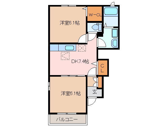 アサンテ　サーナ　Ａ棟の間取り