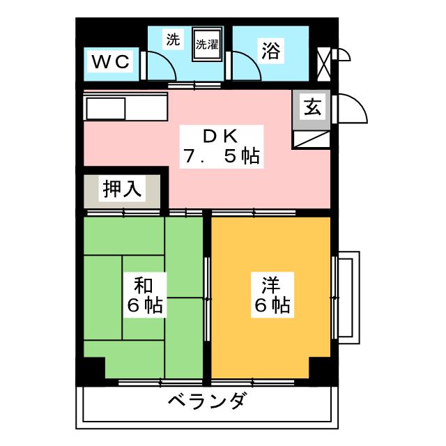 ラ・エスタシオン神宮東の間取り