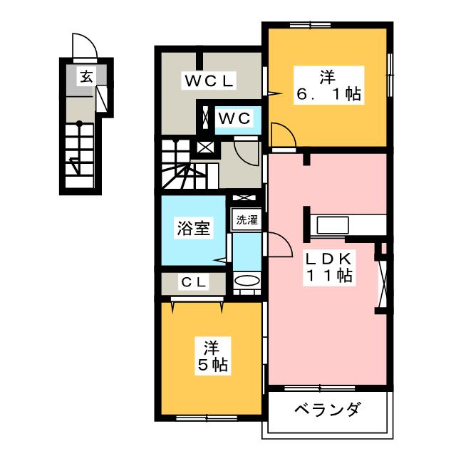 ヴァン　ヴェールの間取り