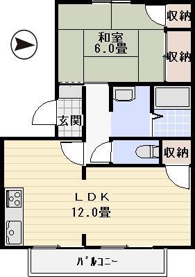 【エステート敦賀の間取り】