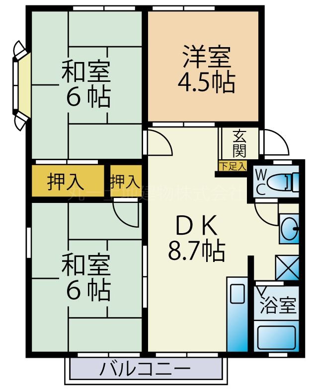 パナコーポの間取り