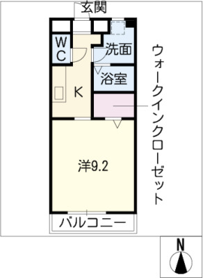 【ライフクレア東山の間取り】