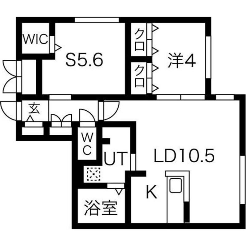 札幌市北区麻生町のマンションの間取り