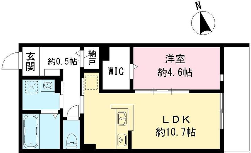 尼崎市若王寺のマンションの間取り