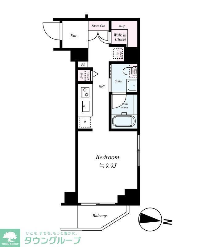 B CITY APARTMENT SHINAGAWA WESTの間取り