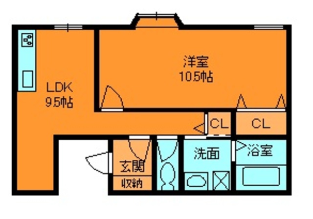 北葛城郡河合町大字穴闇のアパートの間取り