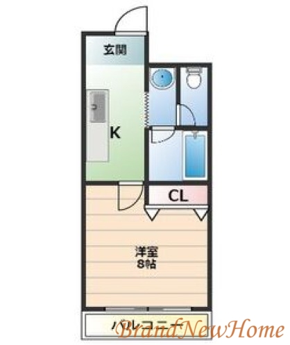 堺市堺区北庄町のマンションの間取り