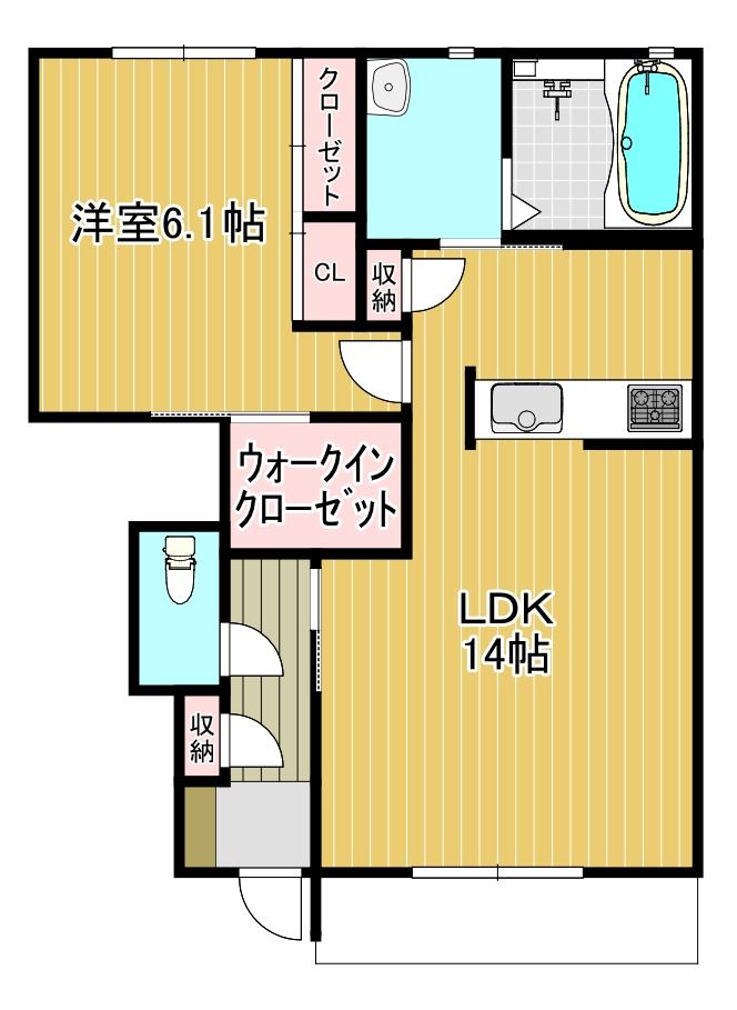 ボナールＢの間取り