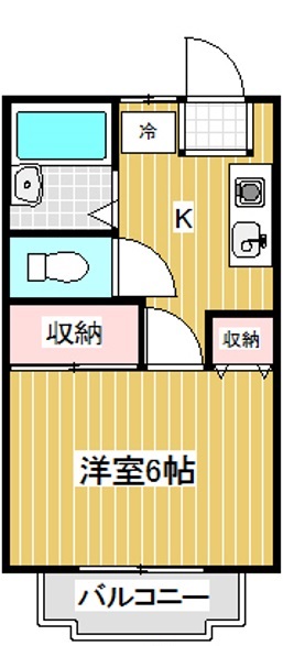 三鷹市上連雀のアパートの間取り