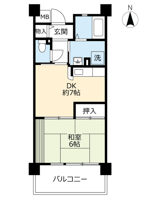 ＵＲサンヴァリエ西田辺の間取り