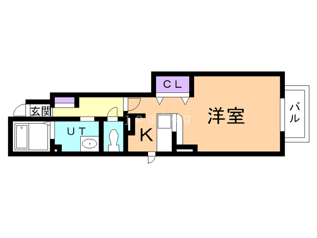 江別市上江別東町のアパートの間取り