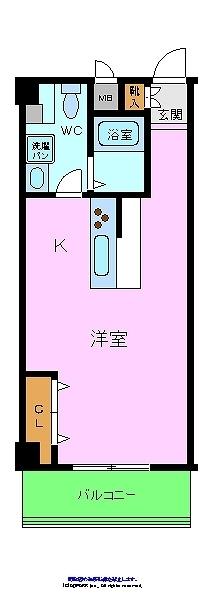 【ＴＫアンバーコート中百舌鳥の間取り】