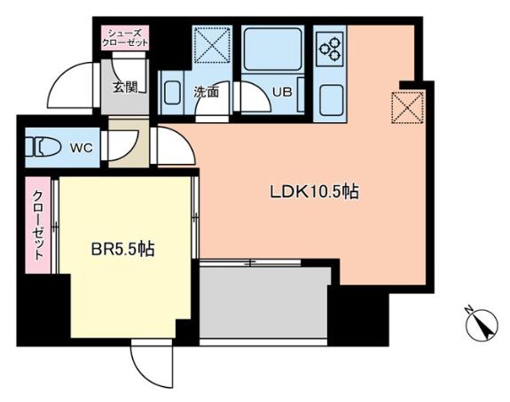 プライマル築地の間取り