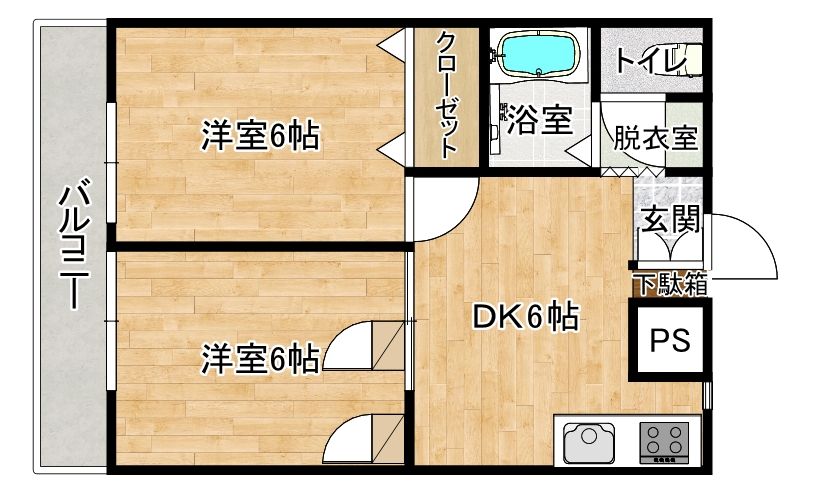 サンコーポ大橋の間取り