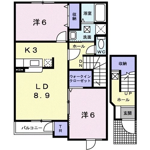 サニープレイスの間取り