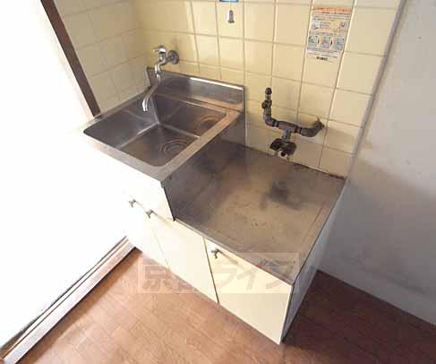 キッチン　２口コンロ設置可能のキッチンです・