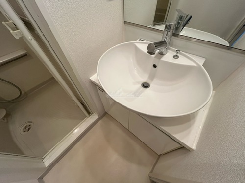 洗面設備　洗濯機、掃除機等リブマックス仕様の家具家電付き