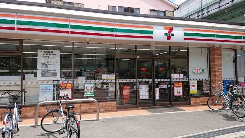 コンビニ　セブンイレブン 大阪南津守1丁目店（コンビニ）まで89m