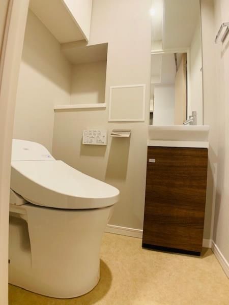 トイレ　ゆったりとした空間のトイレです