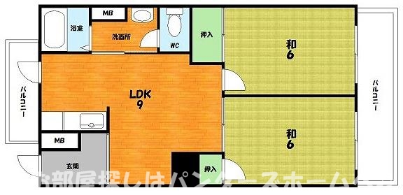 東ハイムの間取り写真