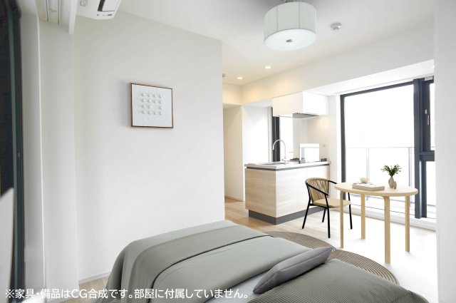 居室・リビング　※家具・備品はCG合成です。部屋に付属していません。