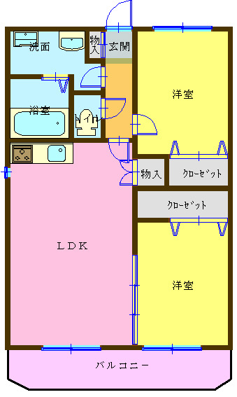 コーポ辻村IIの間取り写真