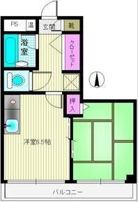 山陽電鉄本線 西代駅 徒歩8分 3階建 築30年の間取り写真