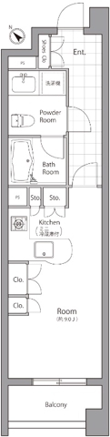 ＪＲ山手線 渋谷駅 徒歩8分 8階建 築26年の間取り写真