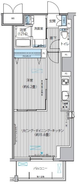 グランシャルール武蔵境の間取り写真