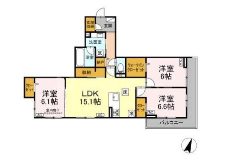 東武東上線 大山駅 徒歩11分 3階建 新築の間取り写真