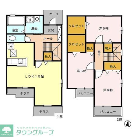 グリーンヴィレッジの間取り写真