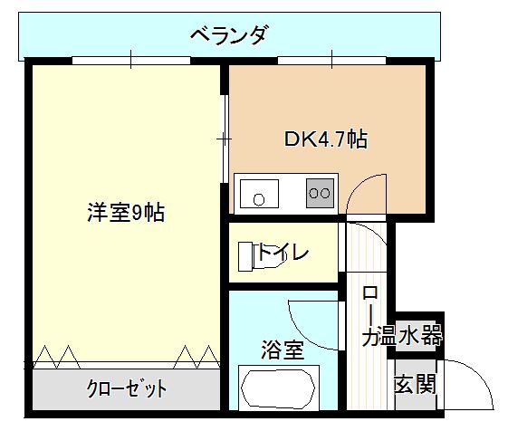 【リボン長岡の間取り】