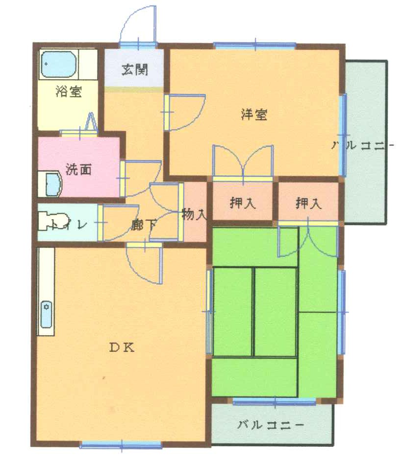 リビエ川崎4-Cの間取り