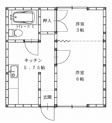 メゾンジュネスA棟の間取り