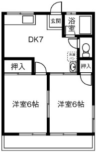 シティハイムサンふじの間取り