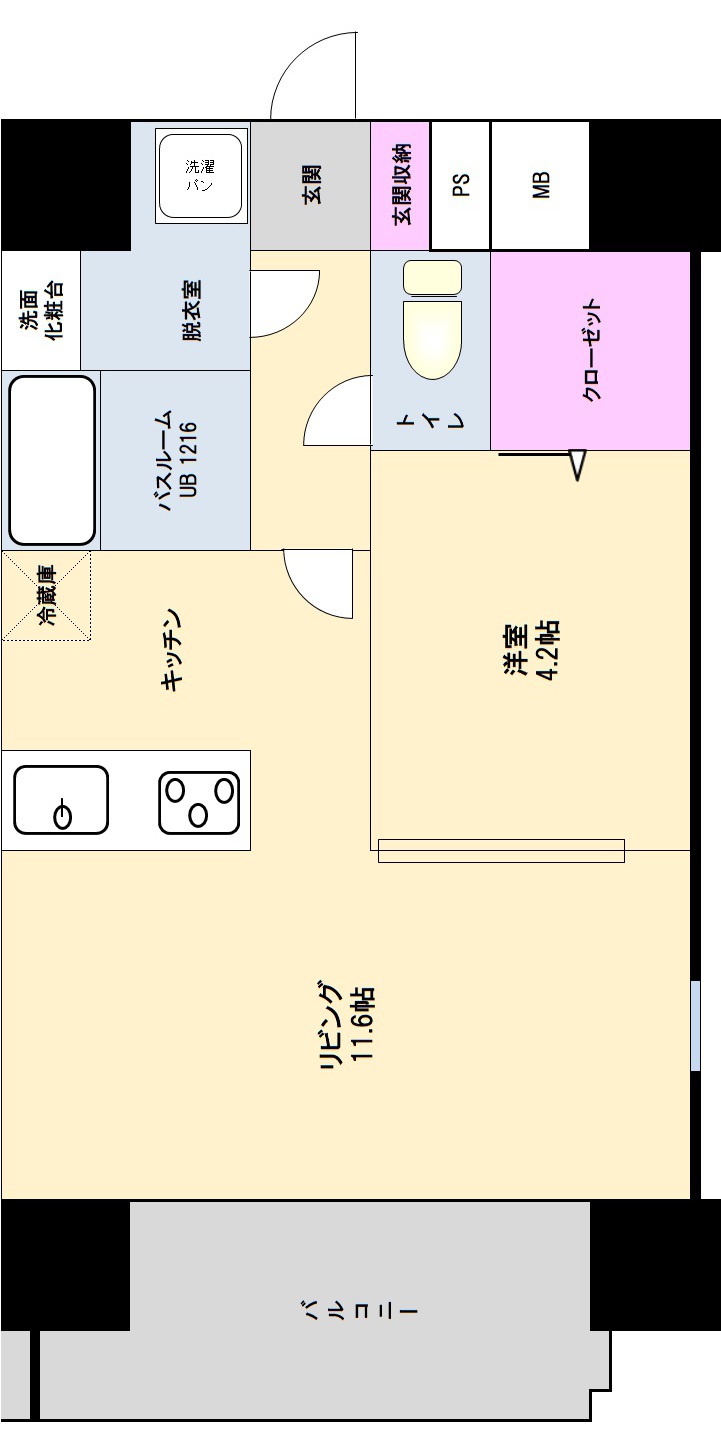 グランパーク県庁東の間取り