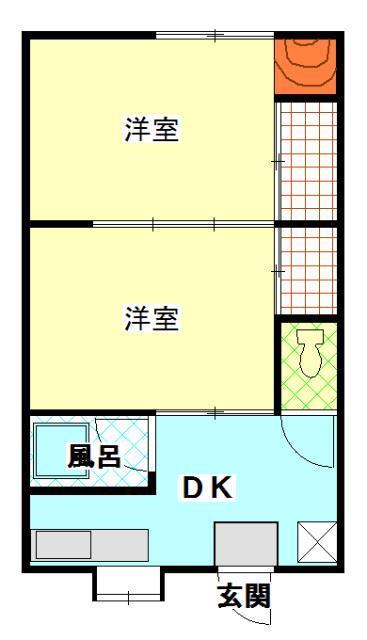 エコーアパートの間取り