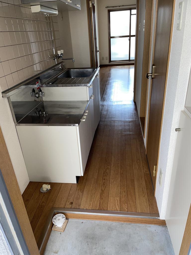 キッチン　ガスコンロ設置可