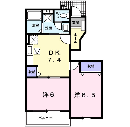 メゾン　アンジュＡ棟の間取り