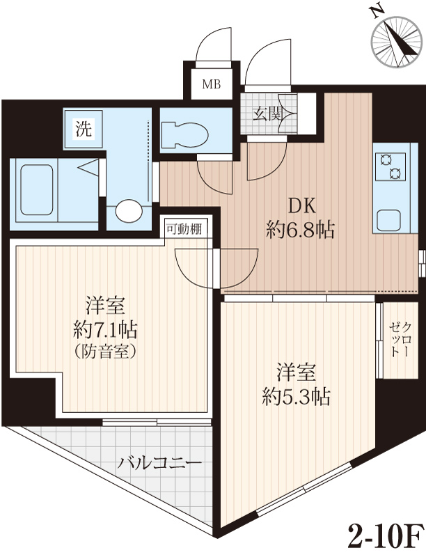 ラシクラス麹町の間取り