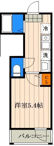 さいたま市中央区下落合のアパートの間取り