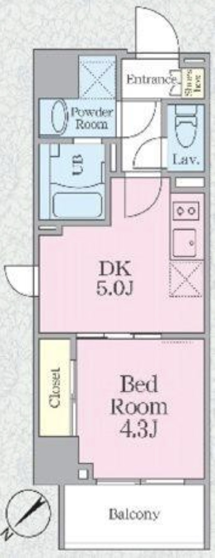 グランパセオ日本橋箱崎町の間取り