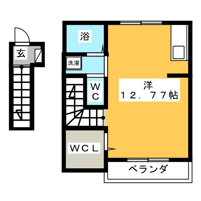 Ｓカーサ溝ノ口Ｄ棟の間取り