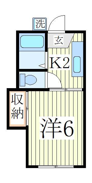 柏市泉町のアパートの間取り