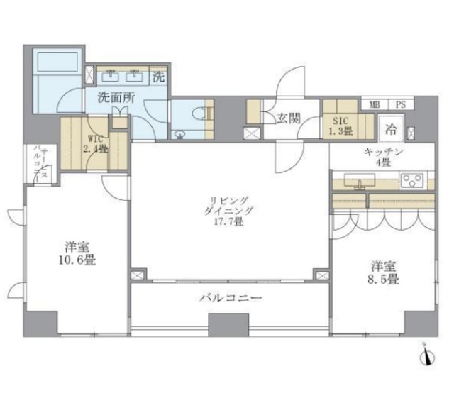 ＬａＳａｎｔｅ麻布十番の間取り