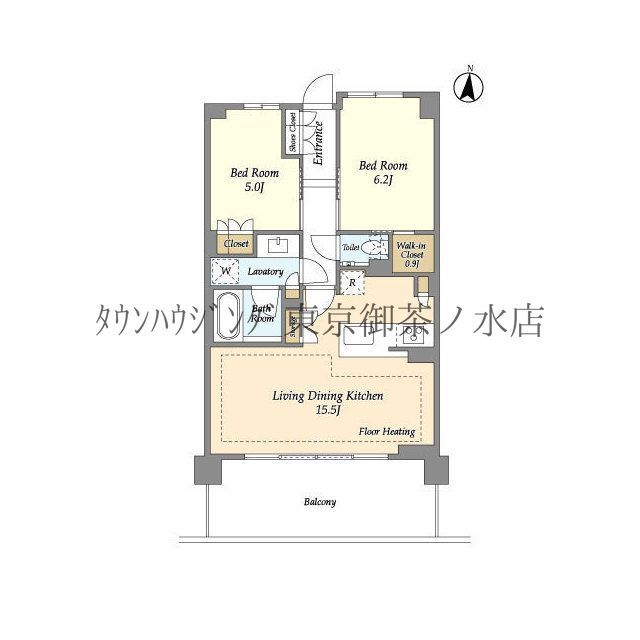 ドゥーエ町屋の間取り